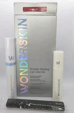 3 PC WONDERSKIN Lip Stain Kit BELLA Transfer Proof Color Full Sz Boxed & Sealed