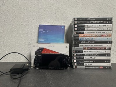 Sony PSP 3004 Slim Lite Black PlayStation Portable Inkl. 12 Games&Extras