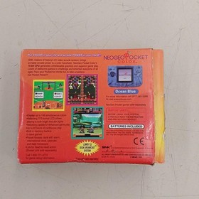 SNK NEOGEO POCKET Color Ocean Blue Handheld Game Console Japan NEOP-54016