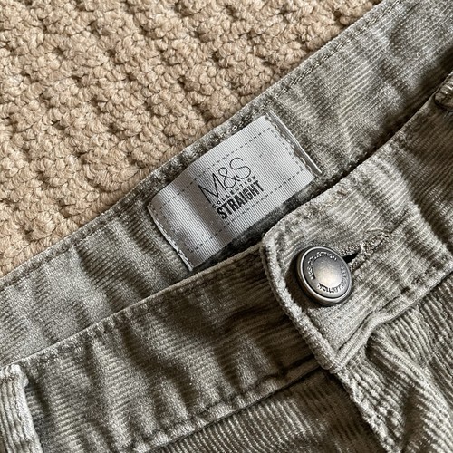 Marks & Spencer, Men’s M&S Corduroy Trousers Size 36 Leg 31 Sandstone Beige Country Clothing