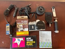 Mamiya Sekor 1000 DTL 35mm SLR Film Camera Lot W/ Instructions And Accessories