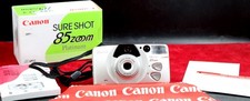 Vintage Canon SureShot 85 Zoom 35mm Compact Film Camera -w/ Box Instruction Book