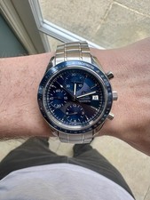 Omega Speedmaster Date | 3212.80 | Blue | Box, Papers | Immaculate