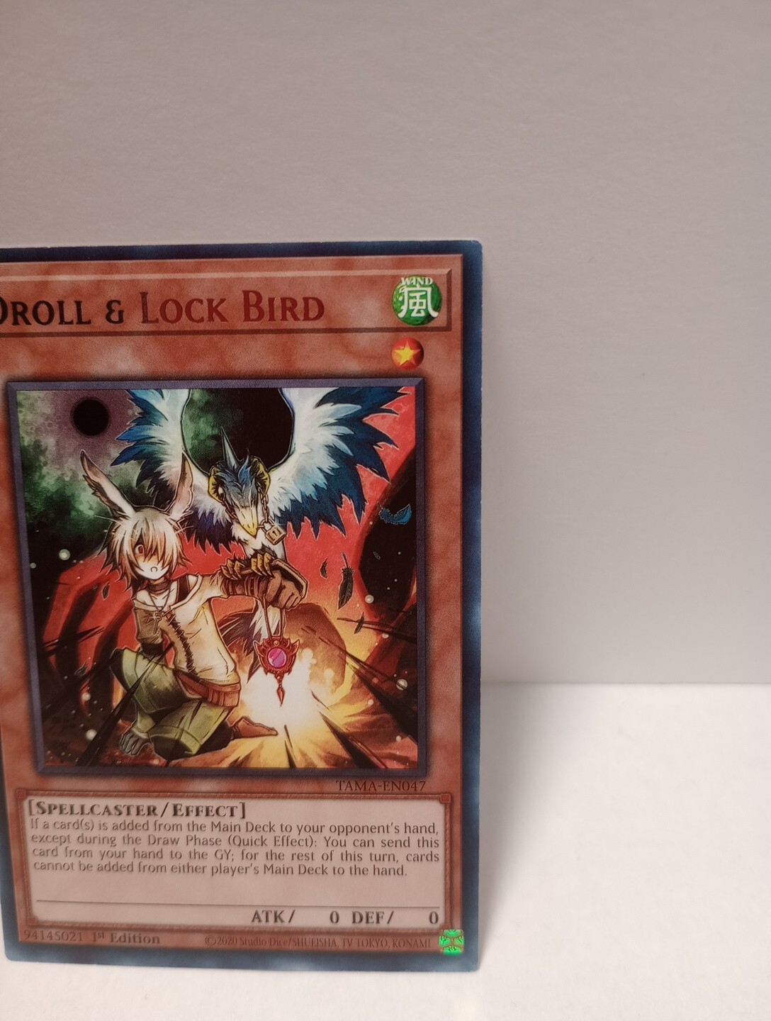 YuGiOh! TCG Droll & Lock Bird Tactical Masters TAMAEN047 1st Edition