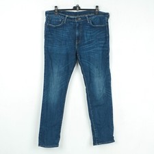 Levi Strauss 511 Hommes W38 L32 Slim Fit Droit Jeans Bleu Jeans Pantalon