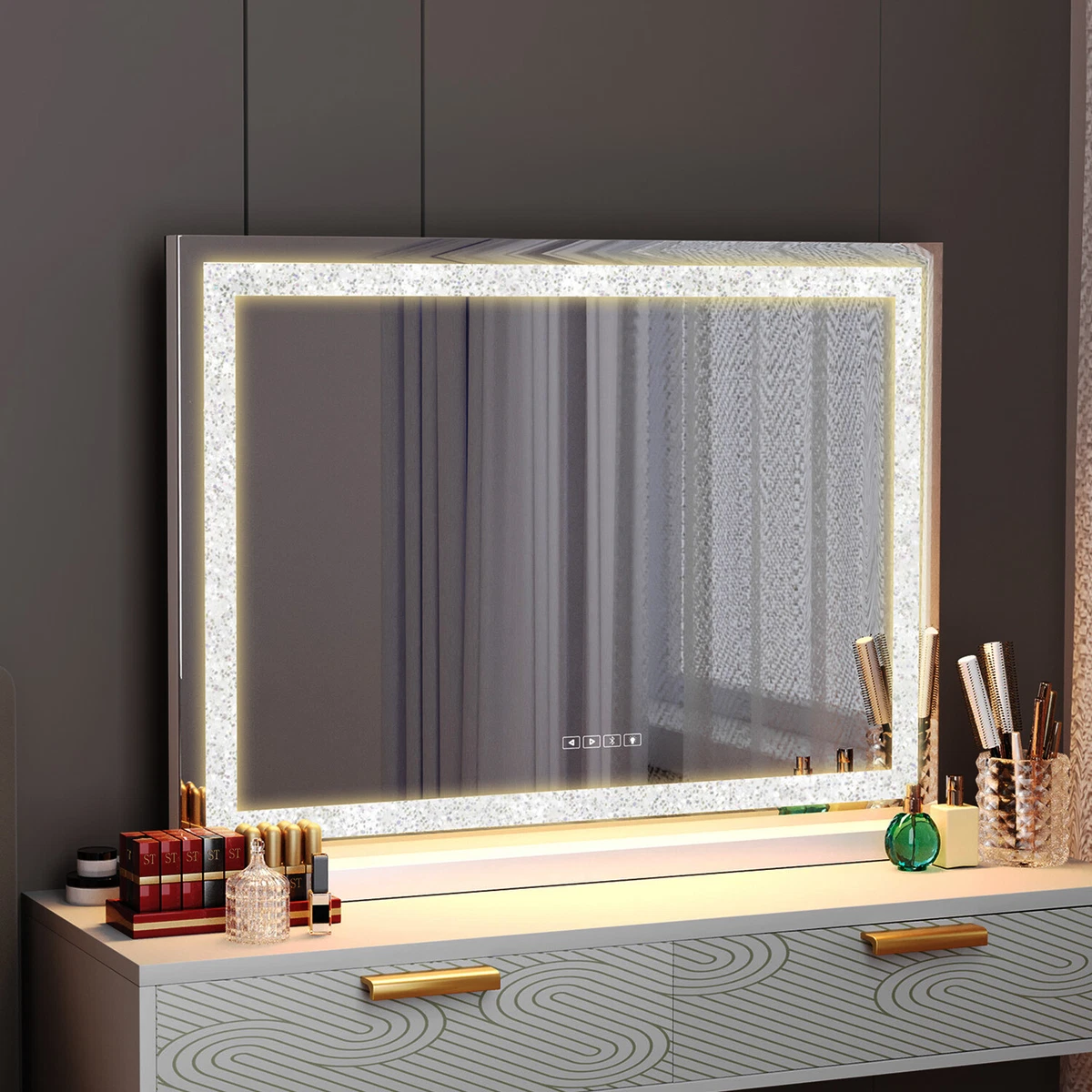 Hollywood Lights Makeup Vanity Mirror Saubhaya Makeup