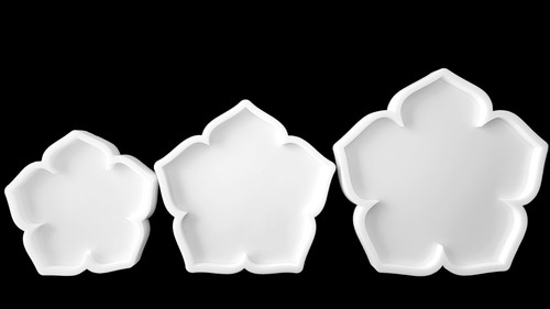 LARGE Hibiscus Tray Silicone Mold AU - Picture 6 of 10