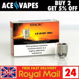Smok Tfv8 Baby Beast Rebuildable Coil V8 Baby Rba 0 35 Ohm Uk Seller 6970232212240 Ebay