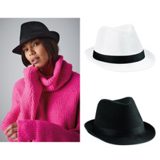 Beechfield Fedora Hat - Unisex Classic Mob St...