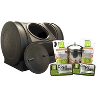 7 Cu Ft Tumbler Composter Recycled Plastic Home Garden Outdoor Waste Compost 7 Cu Ft Tumbler Composter Recycled Plastic Home Garden Outdoor Waste Compost