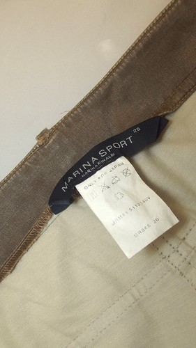 Marina Rinaldi Pantalone Da Donna Marrone Taglia 25 Cotone Vita Media Affusolato - Foto 6 di 14
