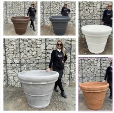 The Milan Plant Pot 100  (5 colours available) Garden Container (Resin Bond)