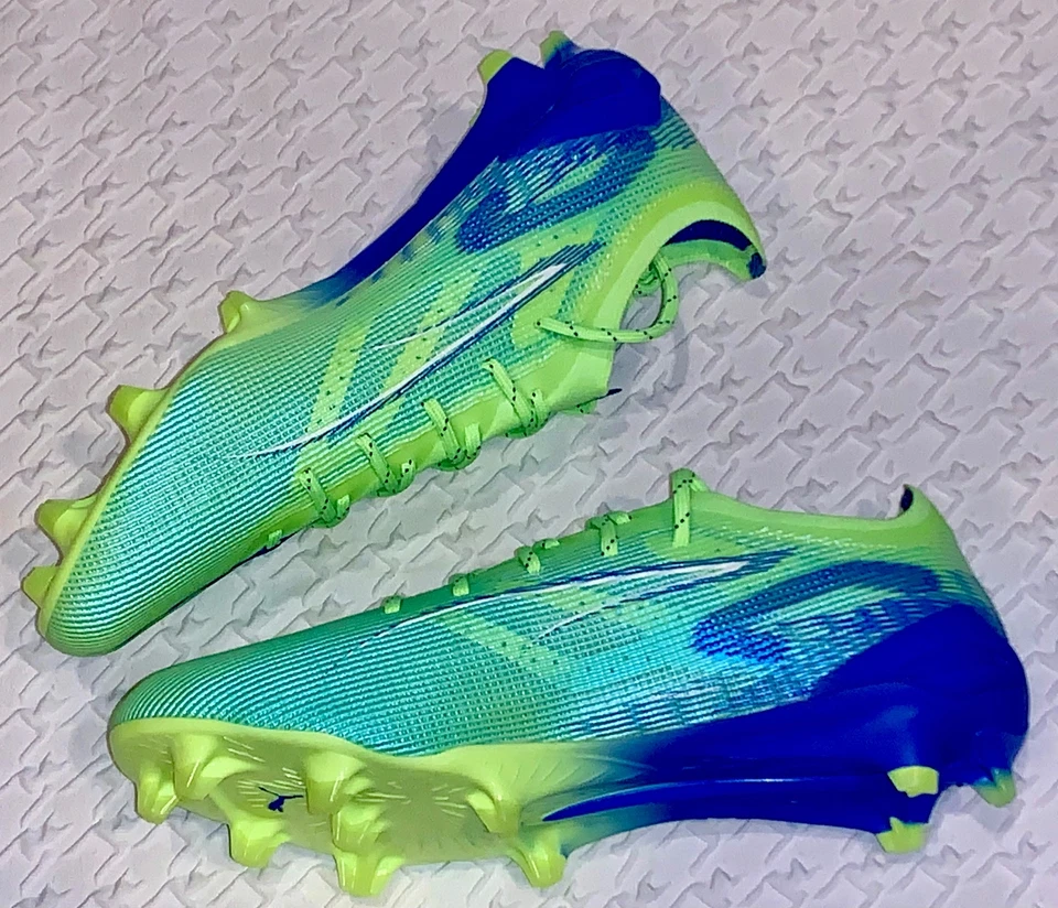 PUMA Ultra 5 Ultimate Fizzy Apple Lime Green Blue FG Soccer Cleats Mens 7 7.5 8 - Image 4 of 4