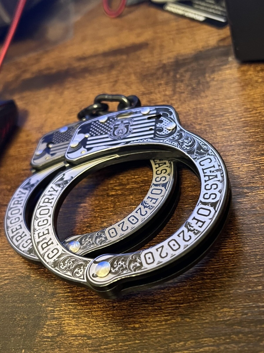Custom Smith & Wesson S&W Nickel Silver Finish Handcuffs