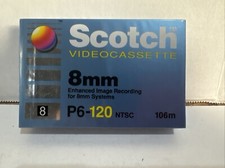 NOS - Scotch 8mm P6-120 Videocassette - BRAND NEW FACTORY SEALED