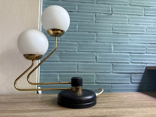 Vintage Table Space Age Sputnik Lamp Atomic Design Light Mid Century Desk UFO - Picture 3 of 21