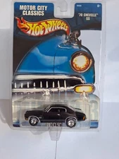 Hot Wheels '70 Chevy Chevelle SS - Motor City Classics - Black - New - 2002