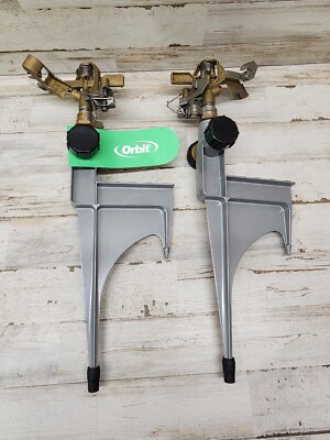 Orbit Impulse Sprinkler All Metal #58619 Lot of 2