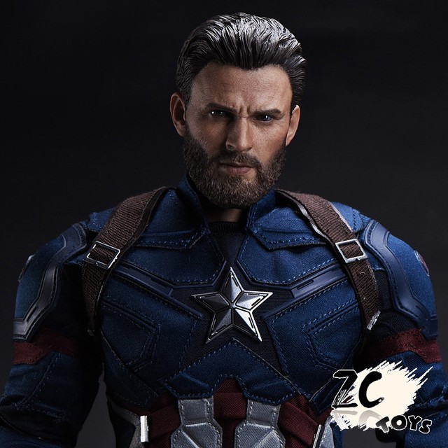 ZC Toys 1 6 Scale Captain America Chris Evans Head Sculpt F 12'' Male