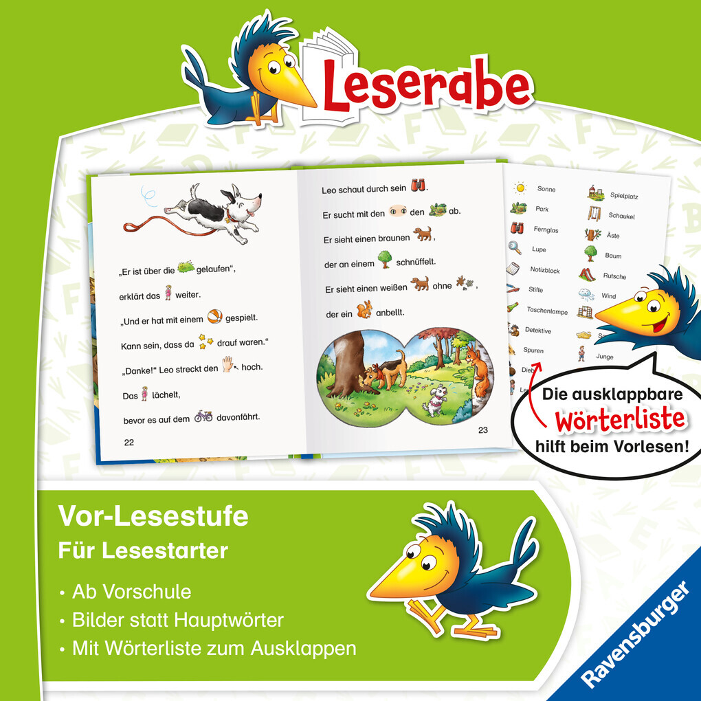Thumbnail - Die Stadtpark-detektive - Lesen Lernen Mit Dem Leseraben -