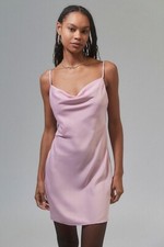 Urban Outfitters womens  Mallory Cowl -Neck Slip Dress in Mauve Size Small 