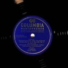 Piatigorsky Columbia Introduction Polonaise Brillante C Major Op 3 Columbia VG