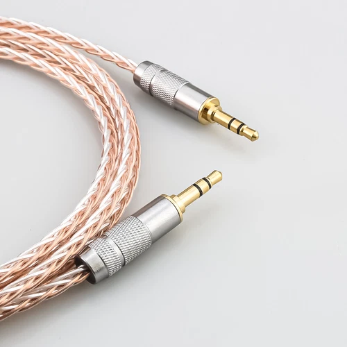 3.5mm Male to Male 7N OCC Audio AUX Cord HiFi Gold Plated Plug Stereo Cable NEW - Picture 2 of 5