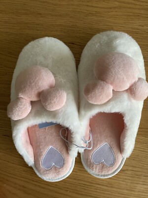 Slippers Minnie Mouse Shoes Asda Disney Matalan White Pink Minnie