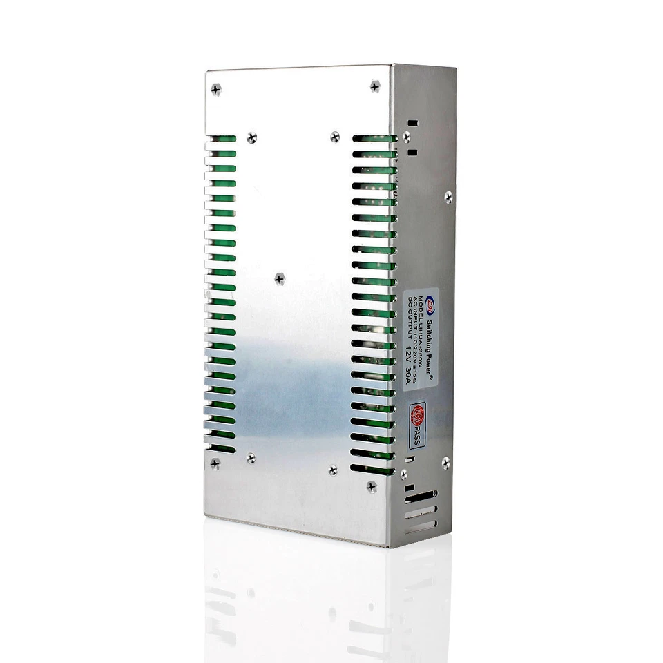 Adaptador de fuente de alimentación conmutada regulada universal AC 110V/220V a DC 12V 30A 360W Foto 3 de 4