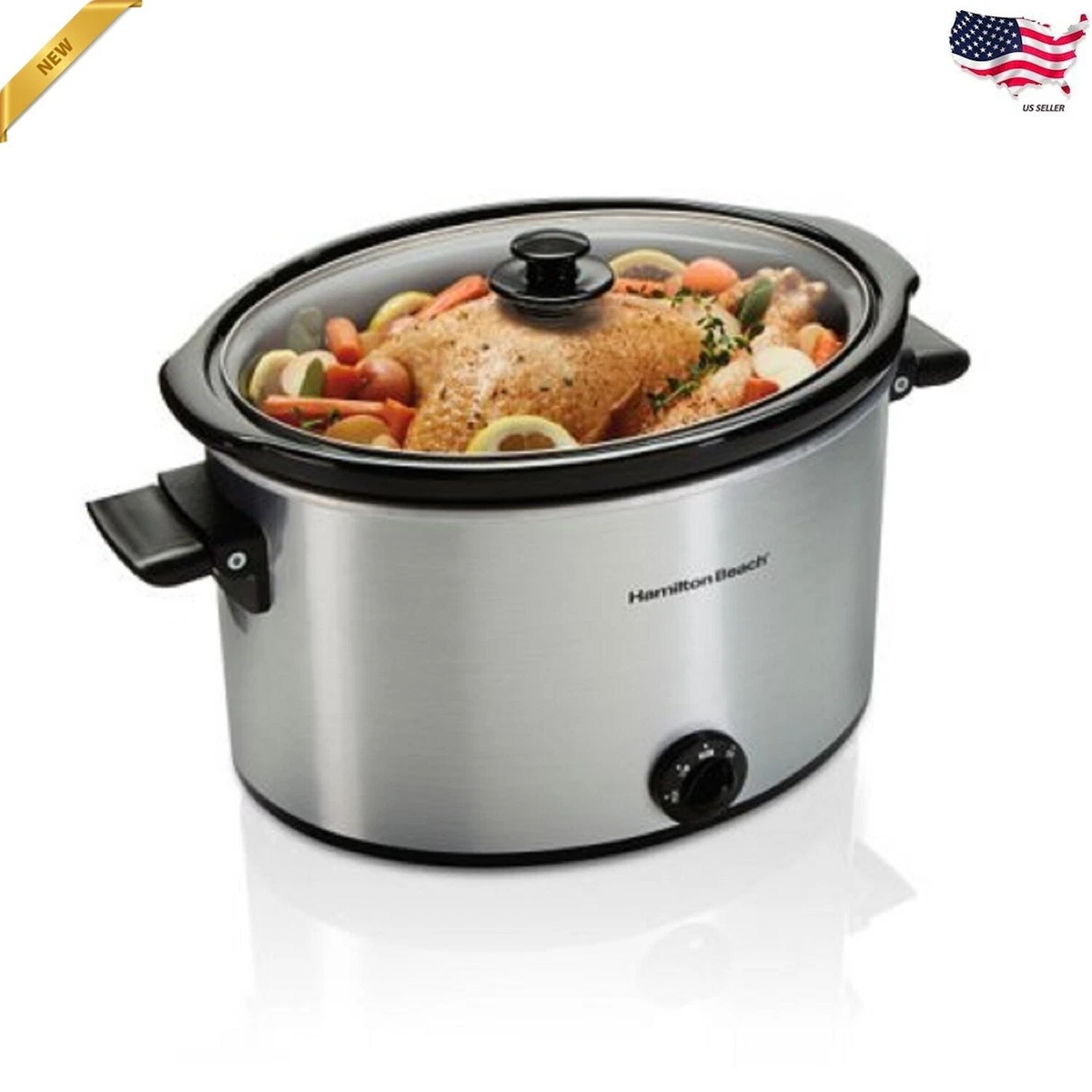 Crock Pot Large Big Electric Cooking 5qt Kitchen Food Rice Slow