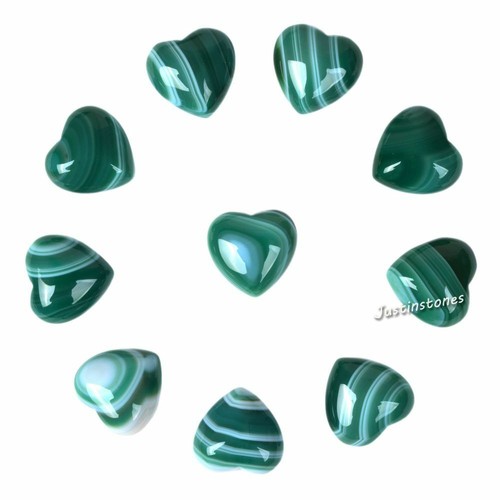 20mm Gemstone Rock crystal puff LOVE hearts Crystal healing Reiki pocket stone - Picture 100 of 149