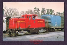 LMH Postcard  CLAREMONT & CONCORD Railway  CCRR C&C  GE 44-Ton Switcher #31  red