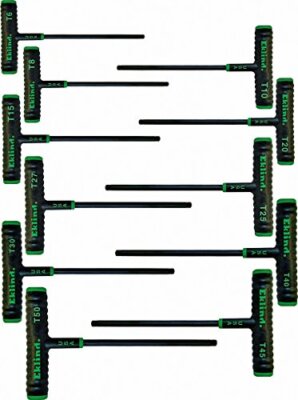 Eklind 68691 Power-T Handle TORX star Key - 11pc set T6-T50 (6In shaft)