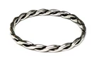Handmade 925 Sterling Silver Twisted Flat Band Midi Stacking Thumb Ring H - U