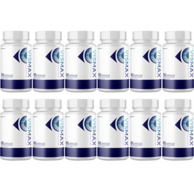VisMax Vision Support for Enhanced Eyesight & Overall Eye Health - 12 Bottles