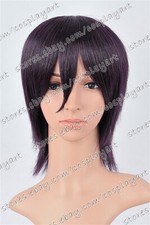 US 14inch Cosplay Wigs with Bangs Full Head Synthetic Heat Resistant Wigs