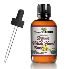 Mayan's Secret Organic Witch Hazel Toner – Natural Face Cleanser & Pore Refiner