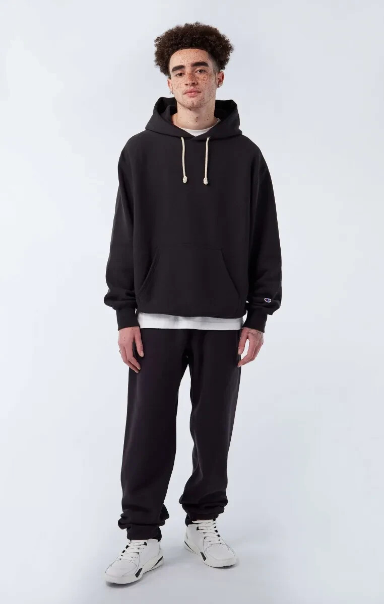 CHAMPION REVERSE WEAVE RWSS CORE HOODIE - 220705 - Black - Size