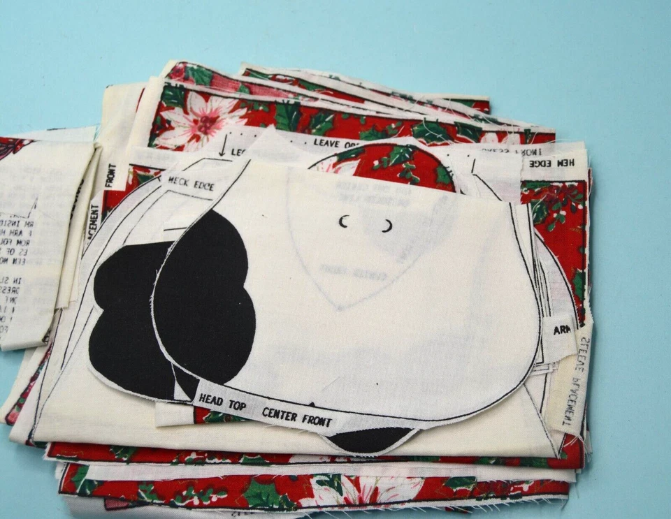 PRECUT Christina Christmas Calico Cow Fabric Panel Springs - Image 3 of 4