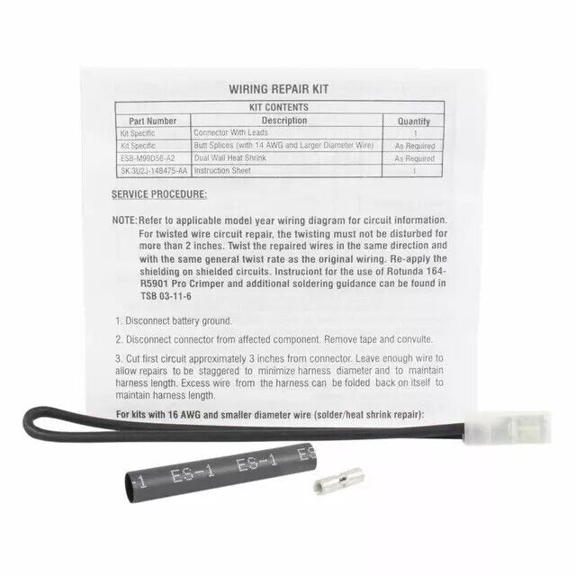 Conjunto de cable para Ford (N/P 3U2Z-14S411-NYB)