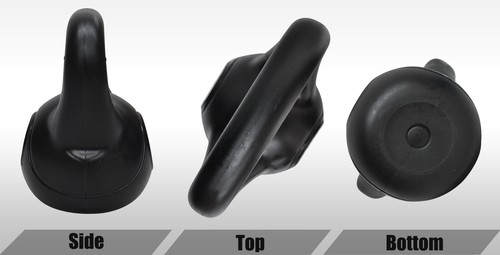 16kg Kettlebell - Home Gym Kettlebell Weight Fitness Exercise - Black - Picture 4 of 4