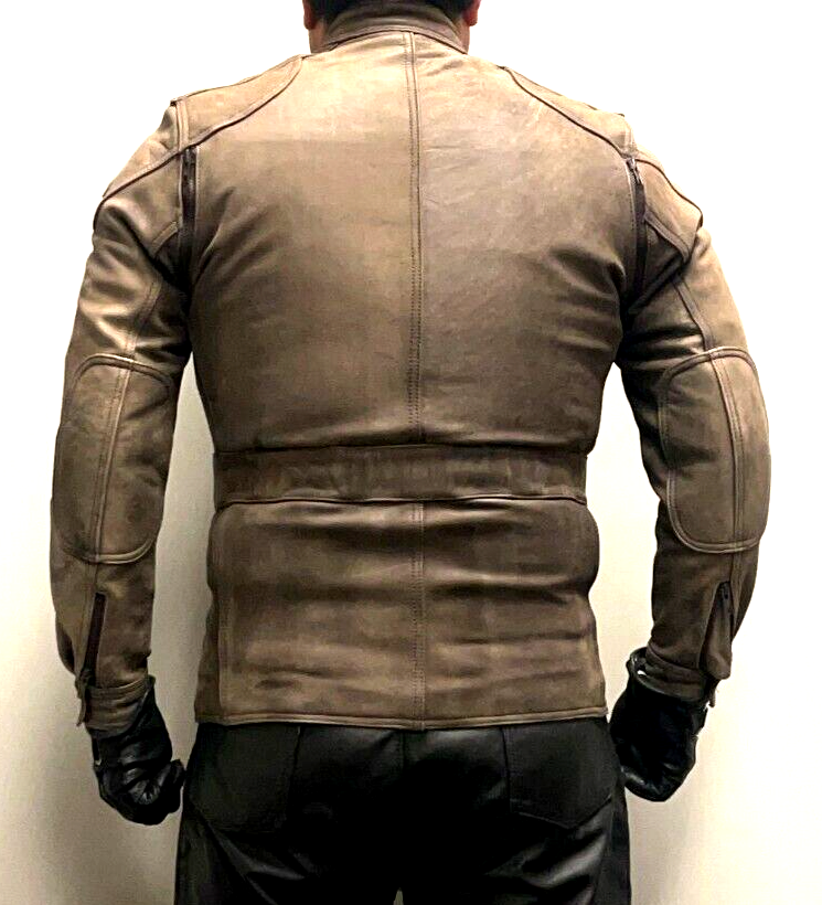 Hein Gericke Paris to Dakar Brown Leather Jacket Size 38 | eBay