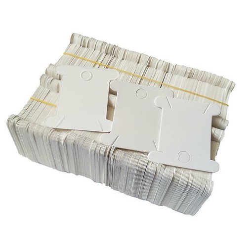 400Pcs Hard Cardboard Floss Bobbins Thread Bobbin Winding Board DIY Reel - Picture 7 of 8