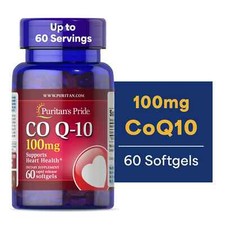 Puritan's Pride Q-SORB Co Q-10 Softgels- 100 Mg- 60 Ct