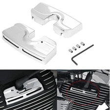 Chrome Spark Plug Head Bolt Covers For Harley Twin Cam Softail Dyna Fatboy 99-17