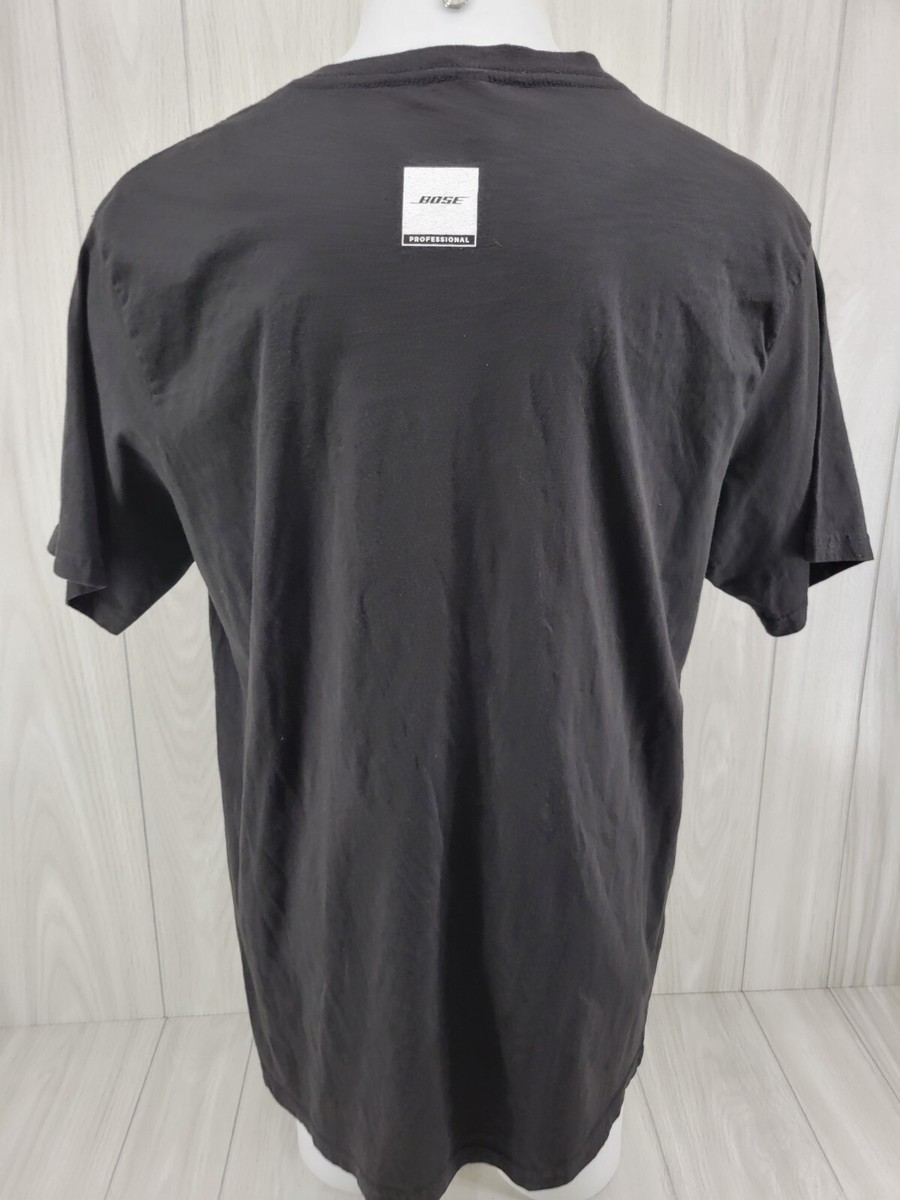 Bose Professional Speaker Audio Logo Men's Black T-shirt Size XL V
