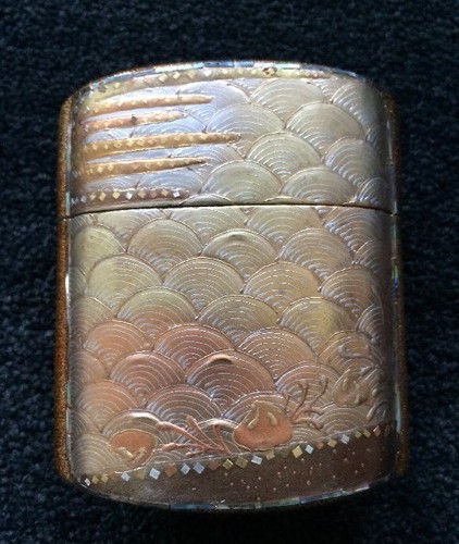 Inro ~ Meiji Period ~ Mt. Fuji - Japanese Gold Lacquer - Picture 3 of 12