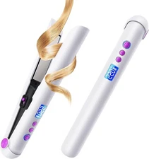 Cordless Hair Straightener, 5000mAh Portable Ceramic Flat Iron, 7 Levels Adjusta