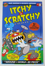 Itchy & Scratchy Comics #1 1993 [VF/NM] w/ Poster Simpsons Bongo High Grade