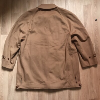 VINTAGE Burberry coat jacket nova check overcoat wool lined